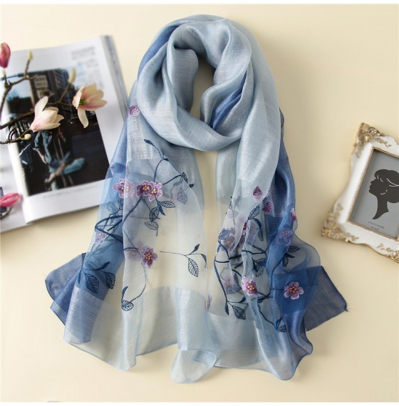 Жіночий шарф натуральний елегантний wool&silk