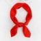 Женский платок шелковый красный однотонный 70*70 см
