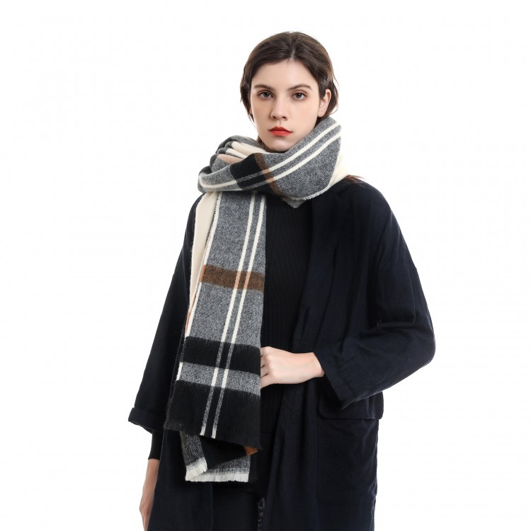 Жіночий шарф вовняний модний 200*70 см - 3