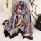 Жіночий шарф сірий шовковий Прованс, 180*90 см