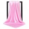 Атласный платок женский розовый однотонный, 90*90 см