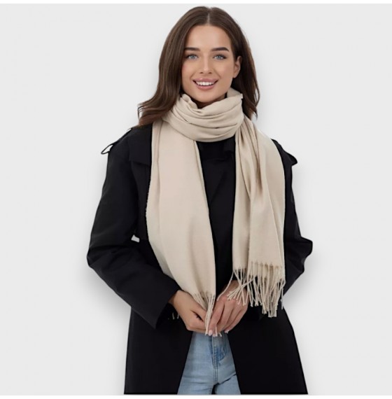 Жіночий шарф мигдальний SKY Cashmere, 180*70 см