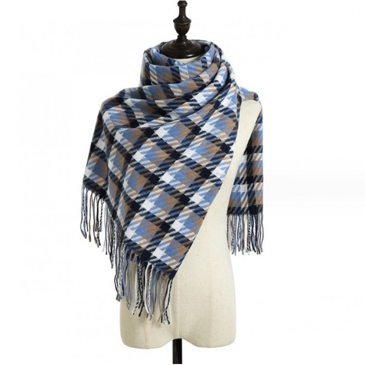 Жіночий шарф кашеміровий в англійському стилі, 180*70 см - 2