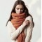Вовняний шарф жіночий карамельний однотонний 200*80 см