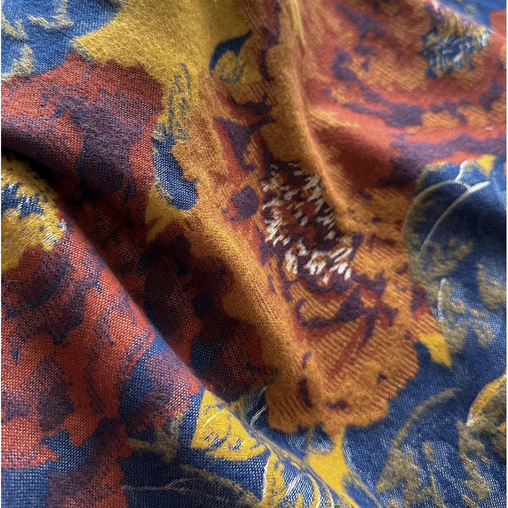 Кашеміровий шарф палантин жіночий двосторонній медовий, 185*65 см - 5