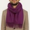 Мужской кашемировый шарф фиолетовый однотонный 180*70 см