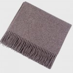 Мужской шарф кофейный шерстяной мягкий 180х33 см 