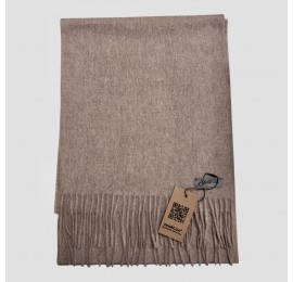 Чоловічий шарф кавовий з ніжної вовни 180х33 см