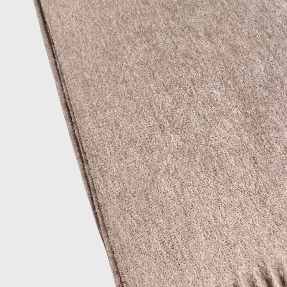 Чоловічий шарф кавовий з ніжної вовни 180х33 см - 4