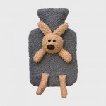 Детская грелка игрушка зайчик плюшевый на 1 литр