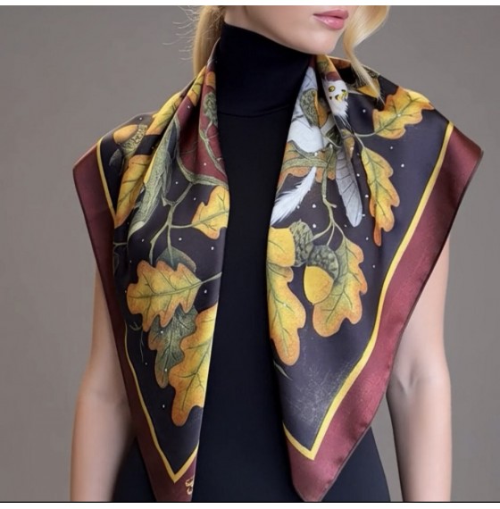 Авторська хустка Котофеї, що дарують світло 90х90 см Авторська хустка Котофеї, що дарують світло 90х90 см