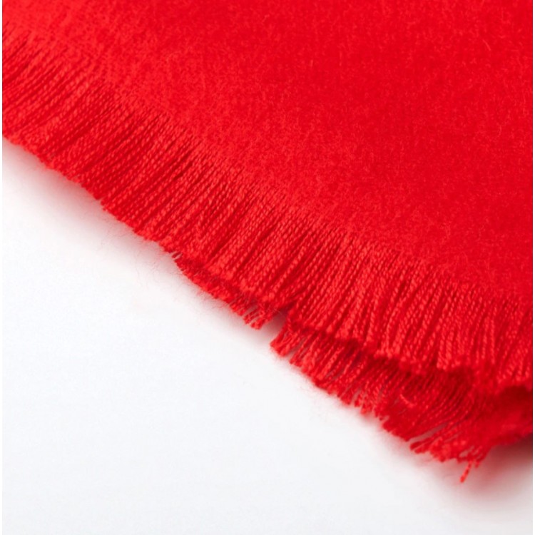 Чоловічий шарф червоний однотонний 180*30 см - 5