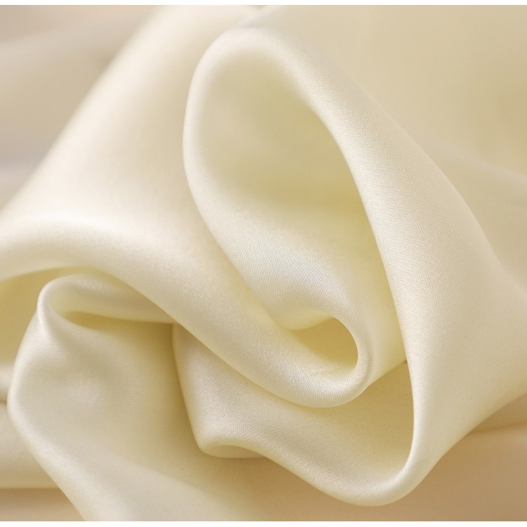 Шовковий шарф жіночий білий молочний, 180*90 - 3