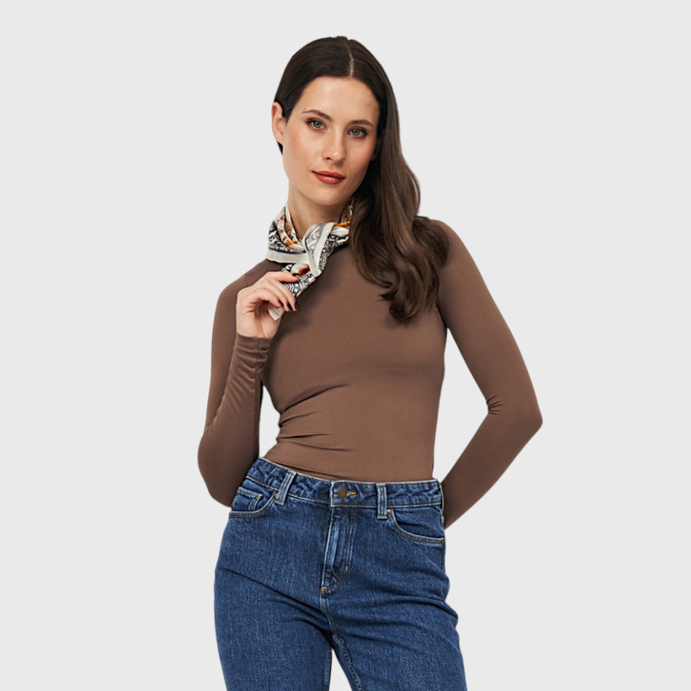 Хустка шовкова шийна «Французький вінтаж» 53×53 см - 5