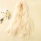 Женский шарф жатка прозрачный белый молочный 135*160см