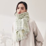 Жіночий шарф модний вовняний м'ятний 180*70 см