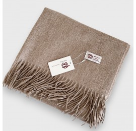 Шарф вовняний чоловічий бежевий натуральний 200*70 см