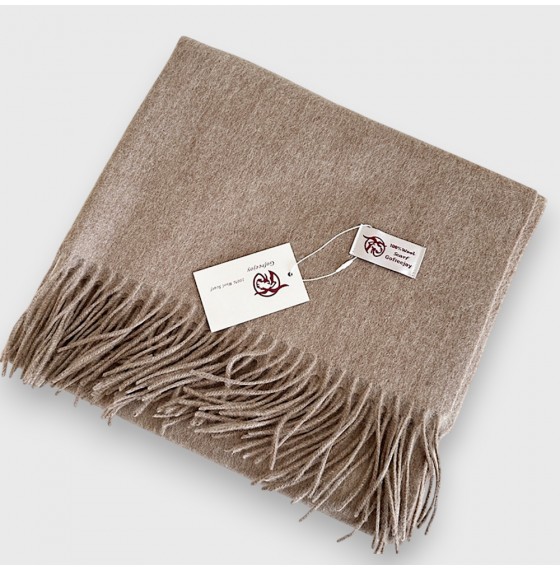 Шарф вовняний чоловічий бежевий натуральний 200*70 см Шарф вовняний чоловічий бежевий натуральний 200*70 см