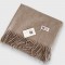 Шарф вовняний чоловічий бежевий натуральний 200*70 см